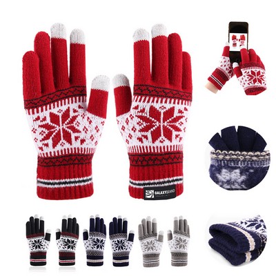 Adult Female Gloves With 3 Finger Touch