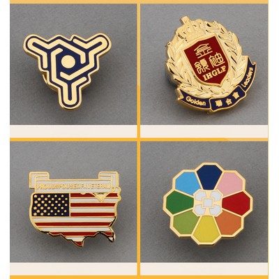 Custom 1 1/4" Cloisonné Enamel Lapel Pins