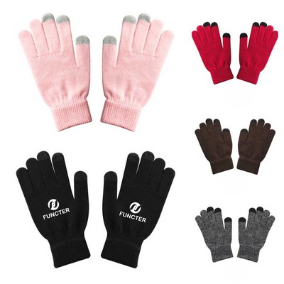 Thick Winter Knit Touch Screen Glove