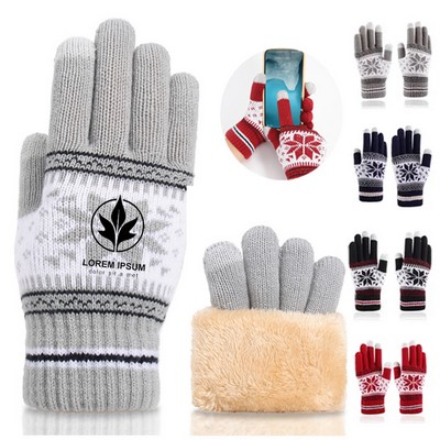 Adult Female Gloves W/ 3 Finger Touch