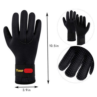 Anti-Slip Neoprene Diving Gloves with Adjustable Waist Straps