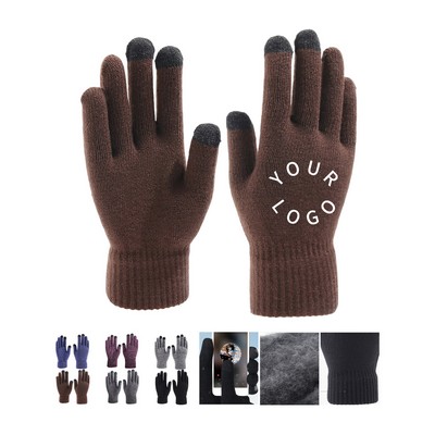 Full Color Cold Weather Touchscreen Glove With Double Layer